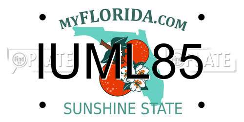 IUML85 Florida License Plate