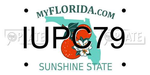IUPC79 Florida License Plate
