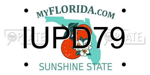 IUPD79 Florida License Plate