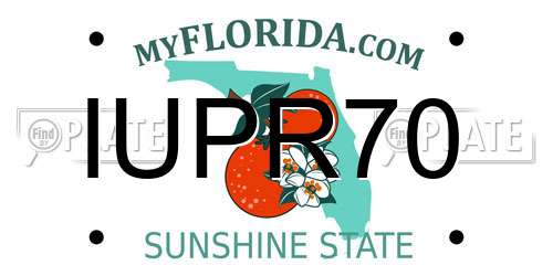 IUPR70 Florida License Plate
