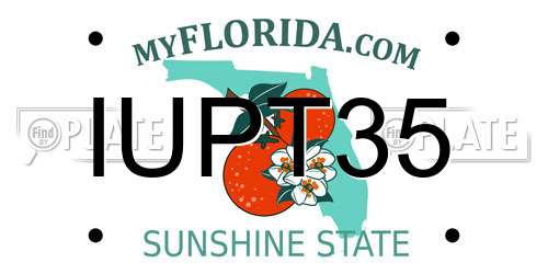 IUPT35 Florida License Plate