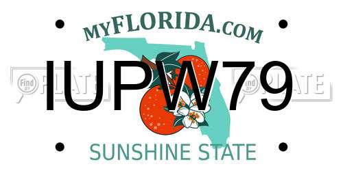 IUPW79 Florida License Plate