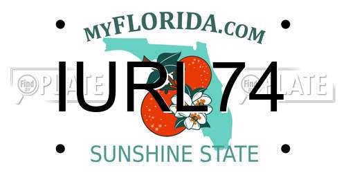 IURL74 Florida License Plate