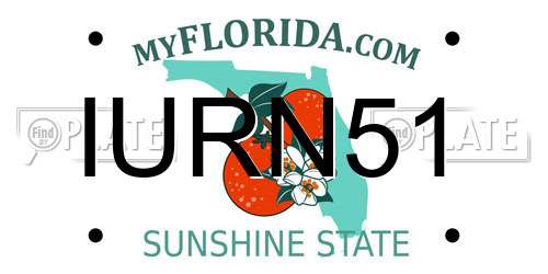 IURN51 Florida License Plate