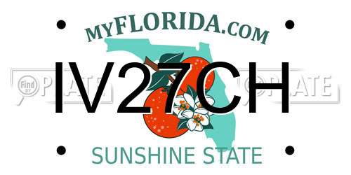 IV27CH Florida License Plate