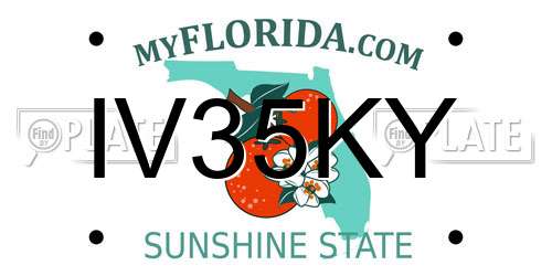 IV35KY Florida License Plate