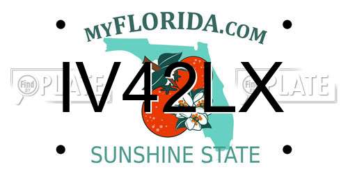 IV42LX Florida License Plate
