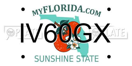 IV60GX Florida License Plate