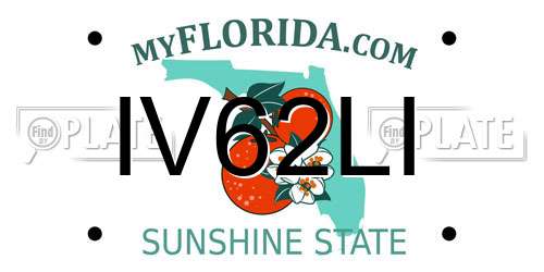 IV62LI Florida License Plate