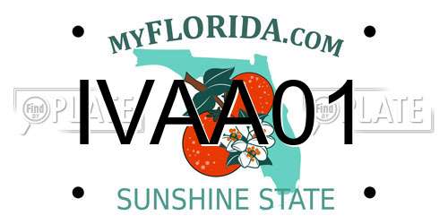IVAA01 Florida License Plate