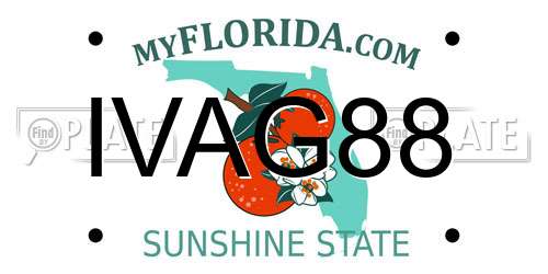 IVAG88 Florida License Plate