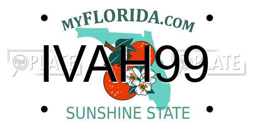 IVAH99 Florida License Plate