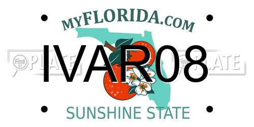 IVAR08 Florida License Plate