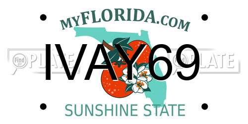 IVAY69 Florida License Plate