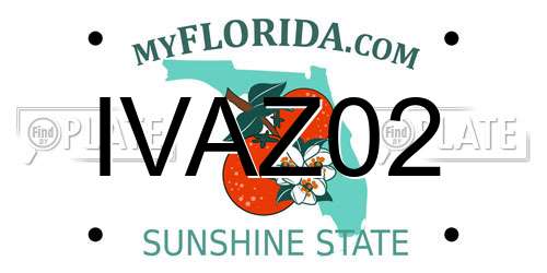 IVAZ02 Florida License Plate