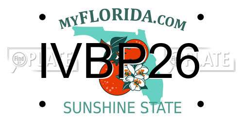 IVBP26 Florida License Plate