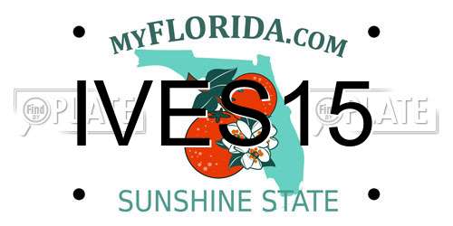 IVES15 Florida License Plate