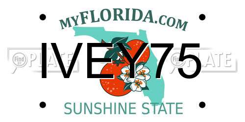 IVEY75 Florida License Plate