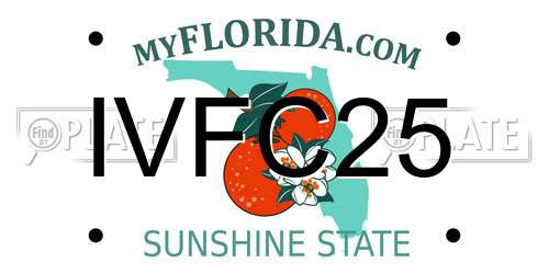 IVFC25 Florida License Plate