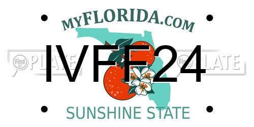 IVFF24 Florida License Plate