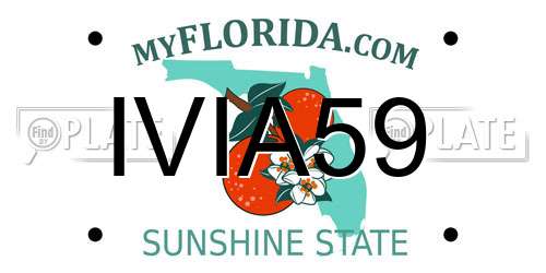 IVIA59 Florida License Plate