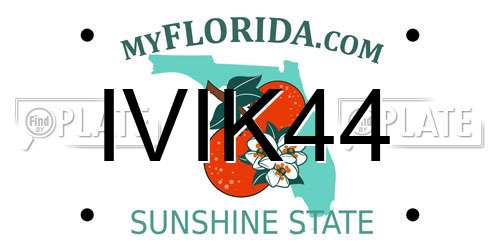 IVIK44 Florida License Plate