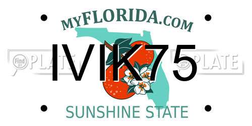 IVIK75 Florida License Plate