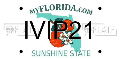 IVIP21 Florida License Plate