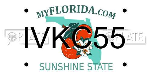 IVKC55 Florida License Plate