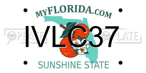 IVLC37 Florida License Plate