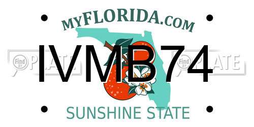 IVMB74 Florida License Plate