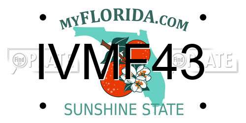IVMF43 Florida License Plate