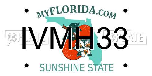 IVMH33 Florida License Plate