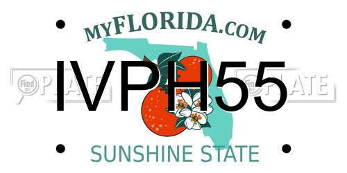 IVPH55 Florida License Plate
