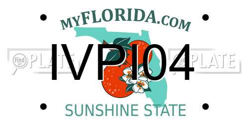 IVPI04 Florida License Plate