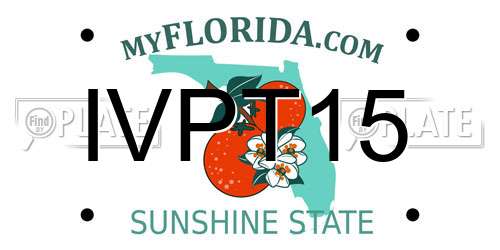 IVPT15 Florida License Plate
