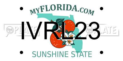 IVRL23 Florida License Plate