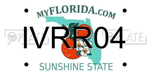 IVRR04 Florida License Plate
