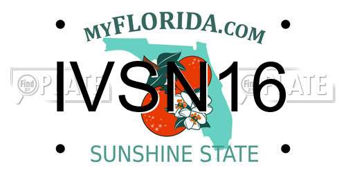 IVSN16 Florida License Plate