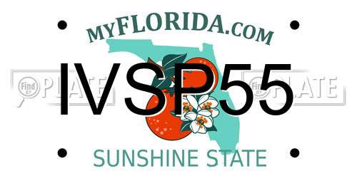 IVSP55 Florida License Plate