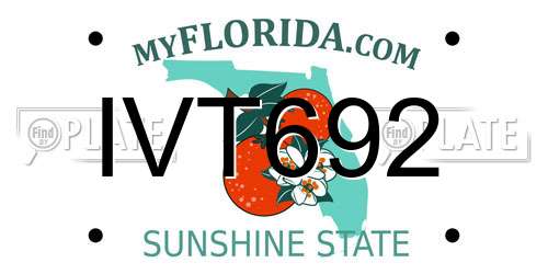 IVT692 Florida License Plate