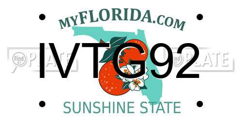 IVTG92 Florida License Plate