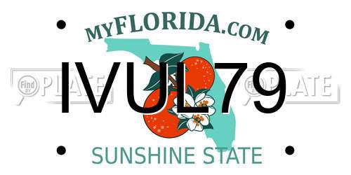 IVUL79 Florida License Plate