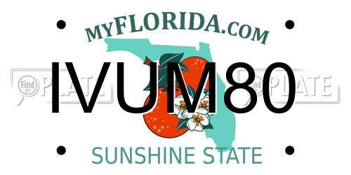 IVUM80 Florida License Plate