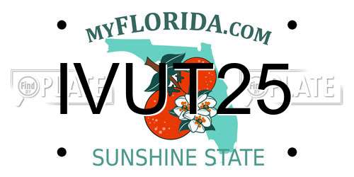 IVUT25 Florida License Plate