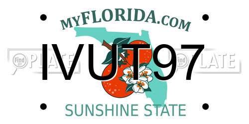 IVUT97 Florida License Plate