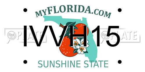 IVVH15 Florida License Plate