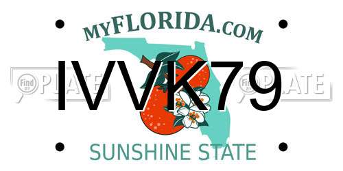 IVVK79 Florida License Plate
