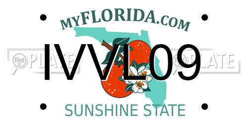 IVVL09 Florida License Plate