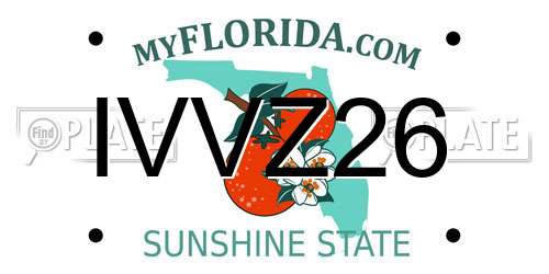 IVVZ26 Florida License Plate